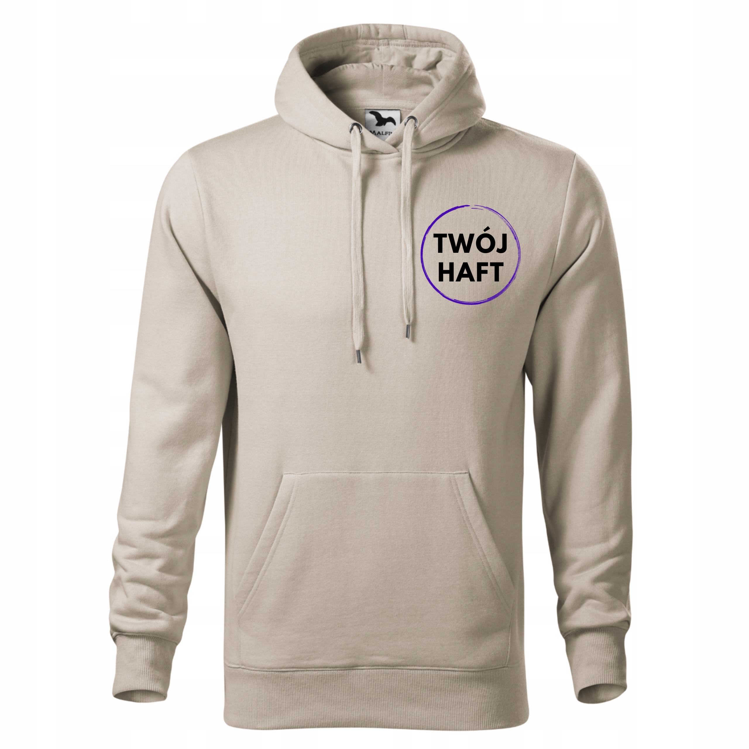 Pánská Mikina S Logem Firmy Reklamní S vyšívaným potiskem Ledově Šedá S