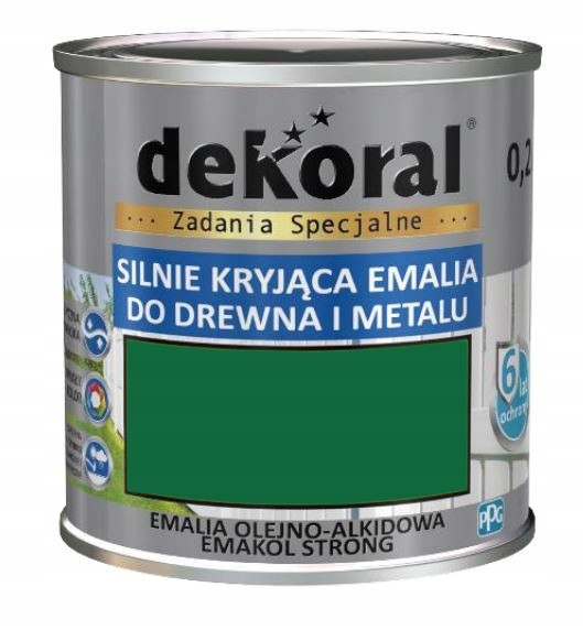 DEKORAL EMALIA SILNIE KRYJĄCA zielony liścias 0,9L EAN (GTIN) 5904000820604
