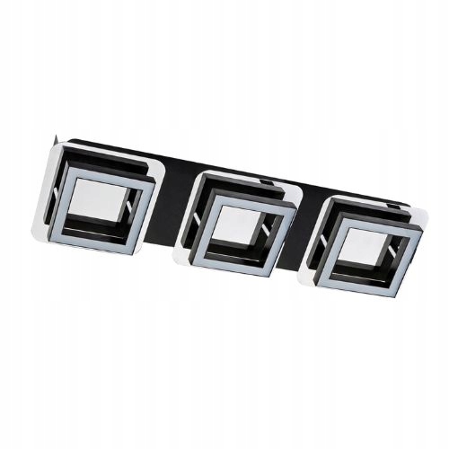 3x Čtverec nástěnné a stropní nástěnné svítidlo 3x5W Led Lipsk Likya Struhm