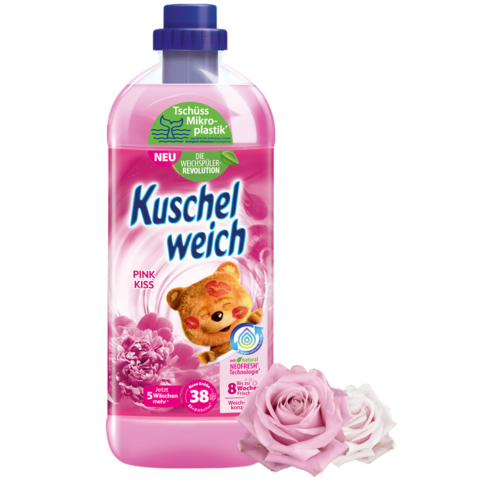 Kuschelweich Pink Kiss Płyn do Płukania 1 l DE — 5