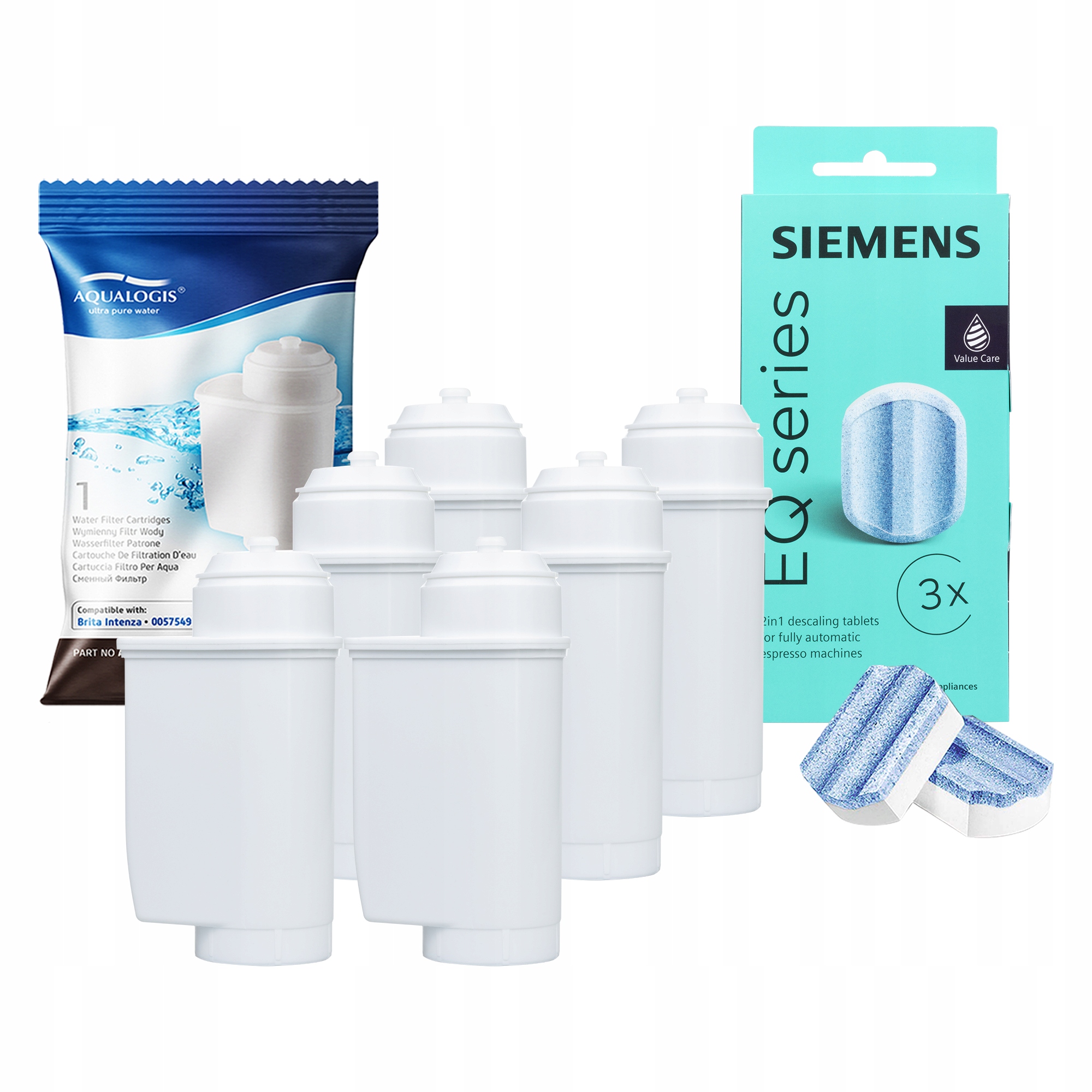 Odvápňovač Siemens TZ80002 6x Filtr vody pro kávovar AL-Inte