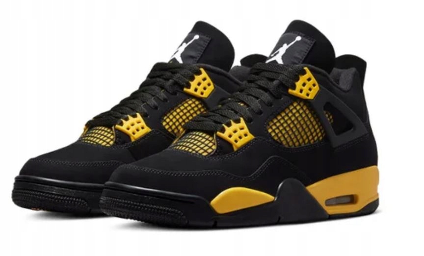 Jordan Air 4 Retro Thunder Czarno Żółte Sneakersy Męskie DH6927-017 r. 41
