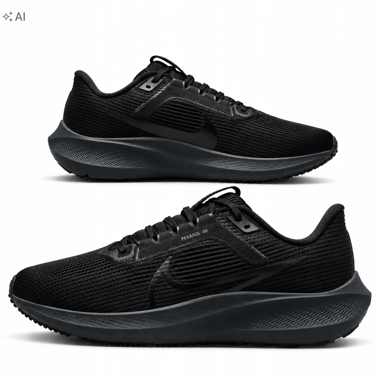 Nike buty do biegania Air Zoom Pegasus męskie Czarne na co dzień