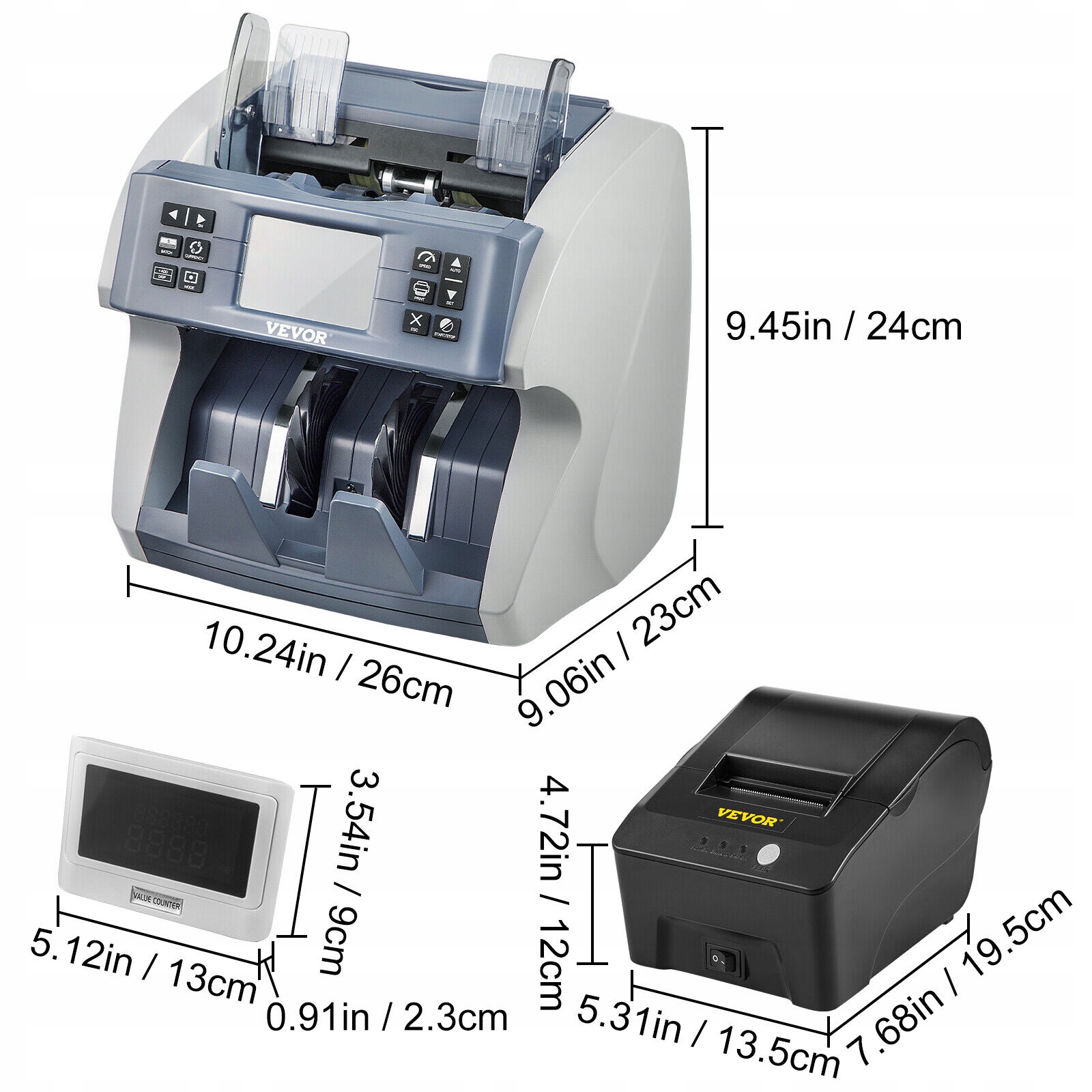 Liczarka Maszyna do liczenia pieniędzy 800bz/min EAN (GTIN) 840281527427