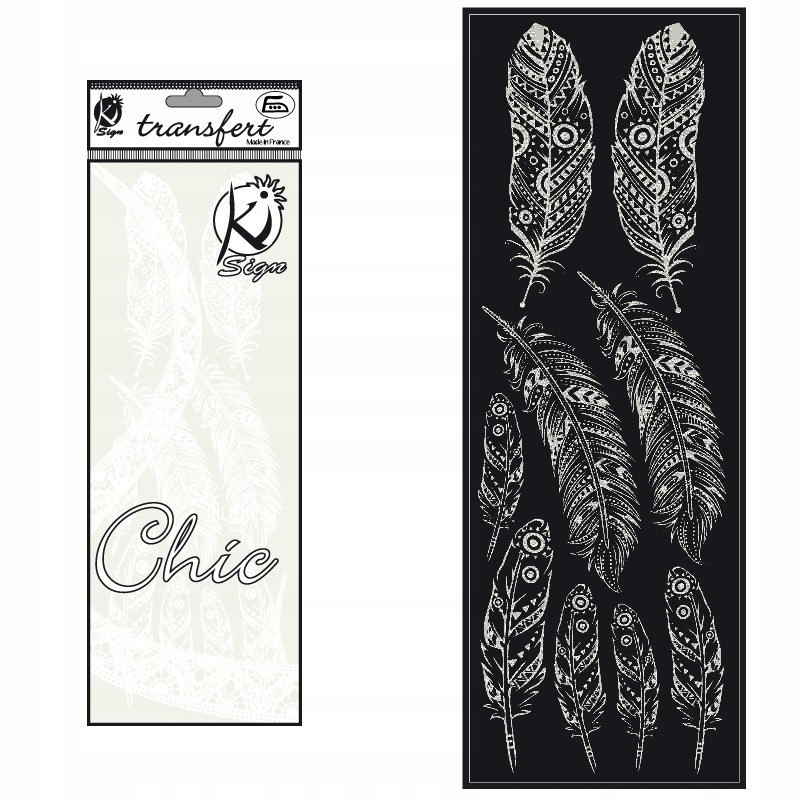 Nažehl. závojová Zlomená bílá Peří 3