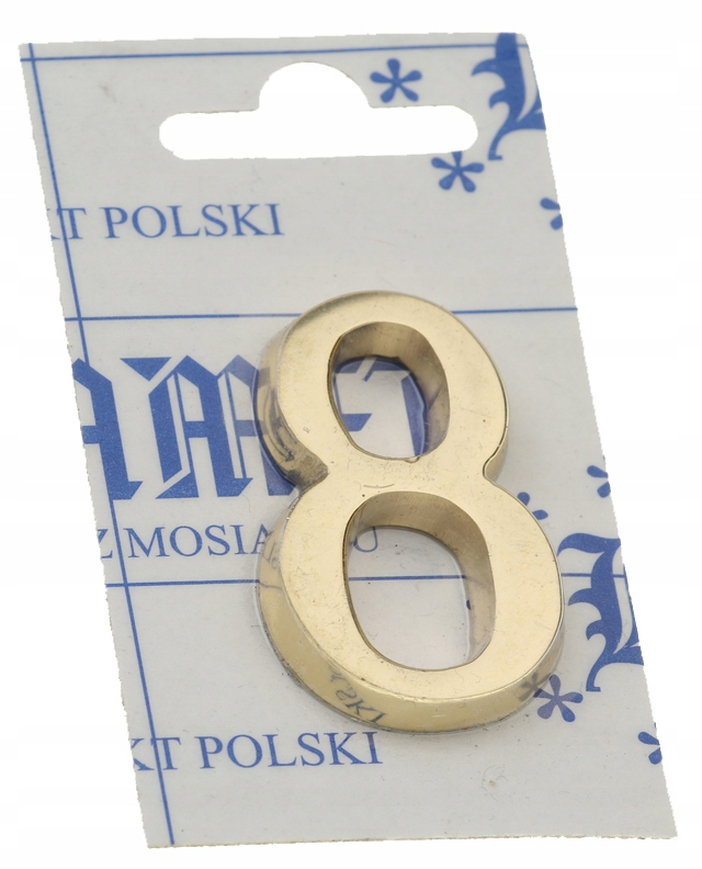 CYFRA MOSIĘŻNA 5cm NUMER NA DRZWI SAMOPRZYLEPNA NR 8