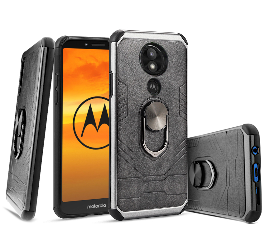 

Etui Pancerne Ze Skóry Do Motorola Moto E5 Plus