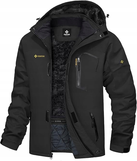 Magcomsen Outdoorsport męska wodoodporna kurtka narciarska czarna M