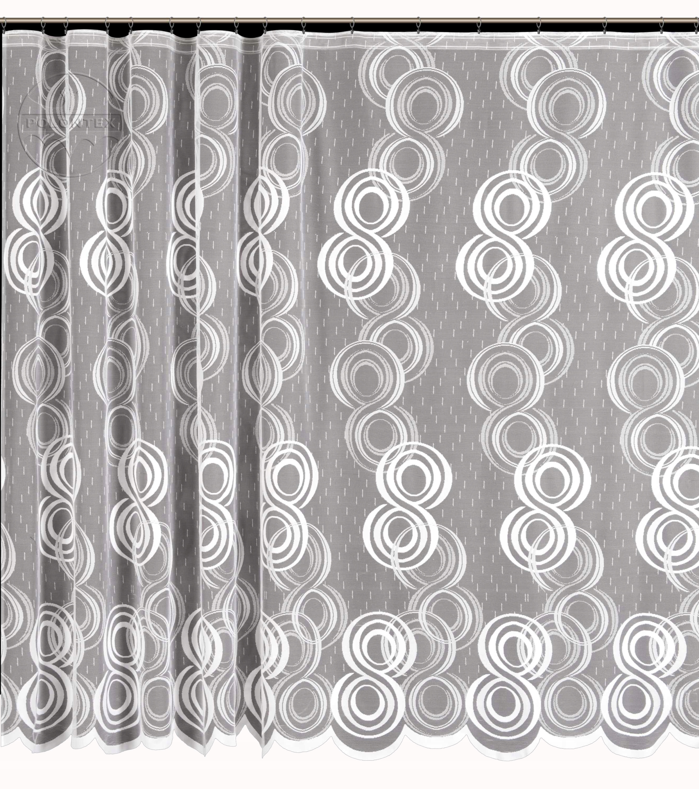 Mg Záclona žakárová páska 4393 Bílá 400X250 s páskou M