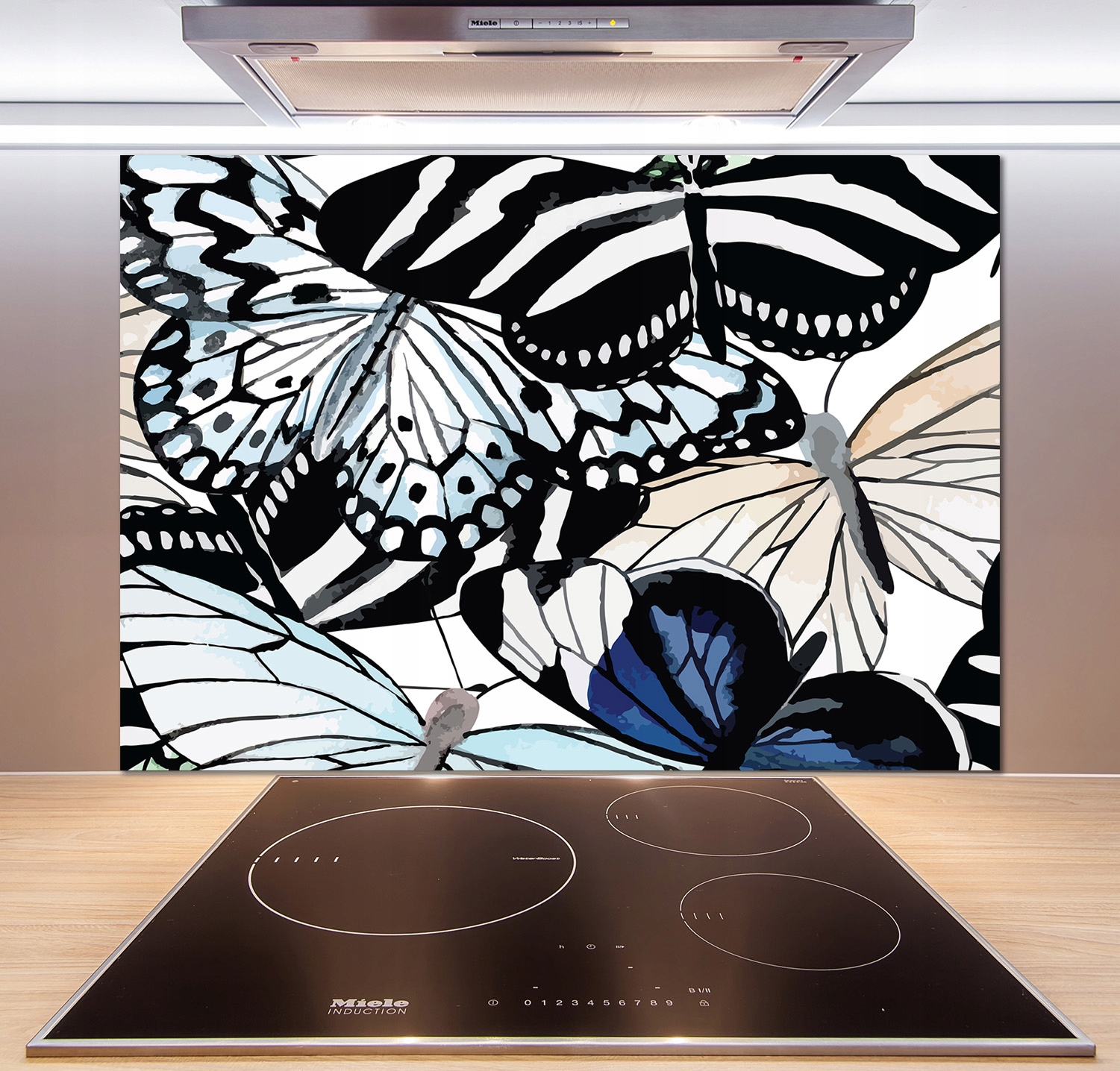

Panel do kuchni Motyle i kwiaty 100x70 cm + Klej