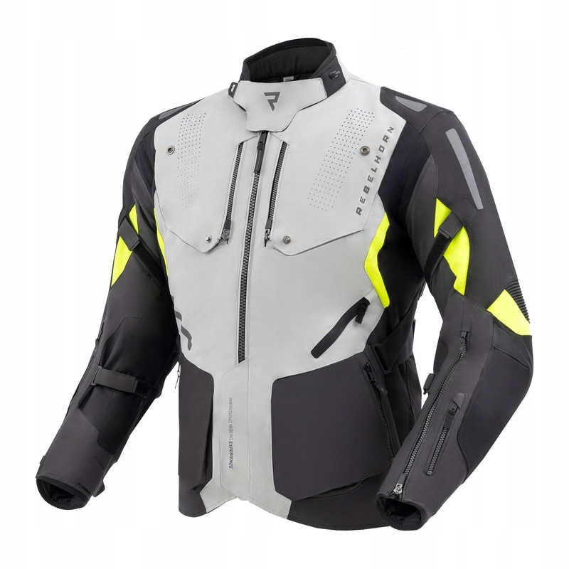 Textilná Bunda Rebelhorn Hiker IV Black/grey/fluo Yellow (L)