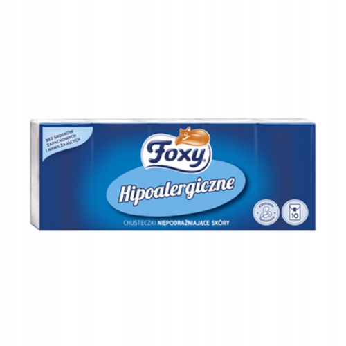 

Foxy Chusteczki higieniczne Hipoalergiczne 10szt