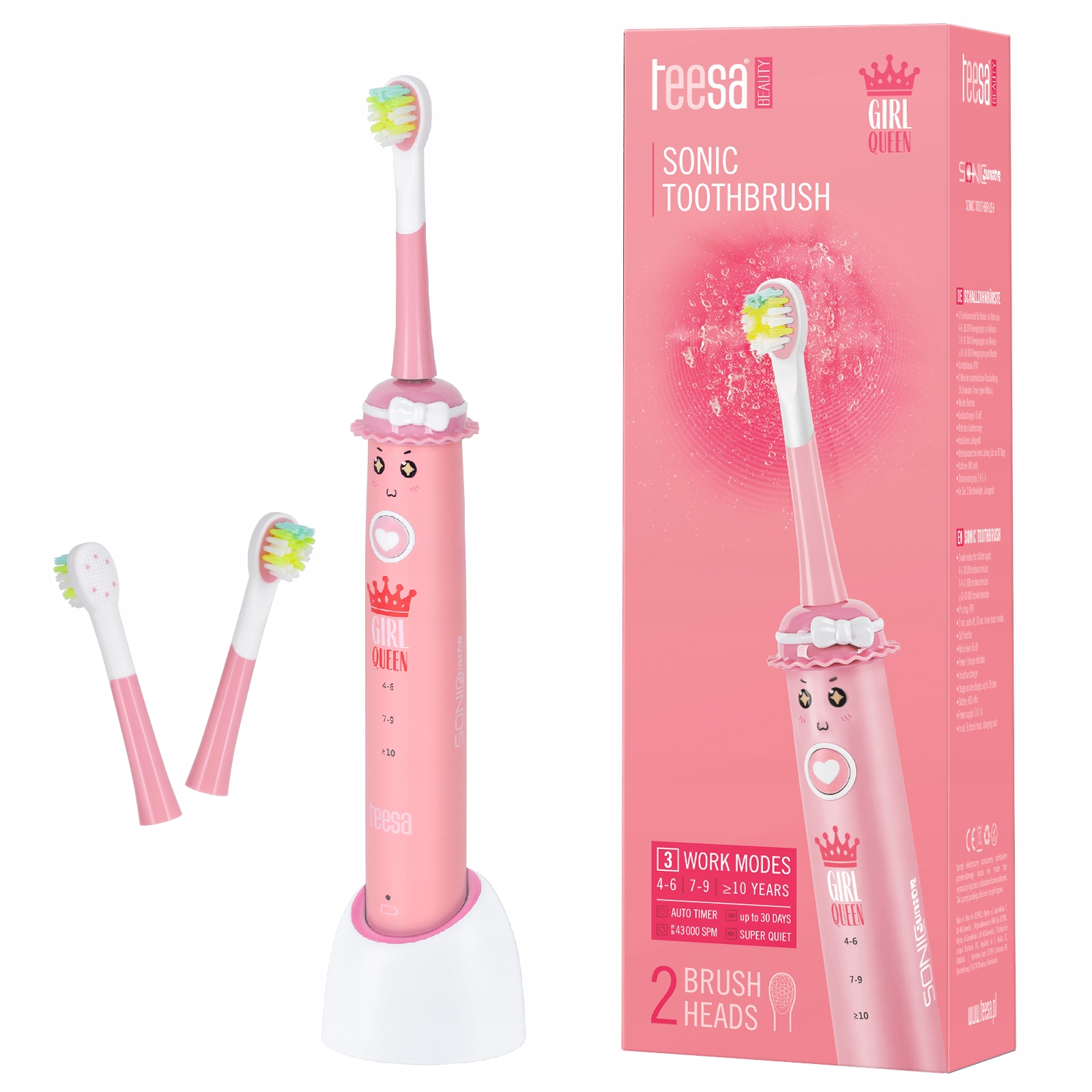 Soniczna szczoteczka do zębów dla Dzieci Teesa Sonic Junior Dziewczynka