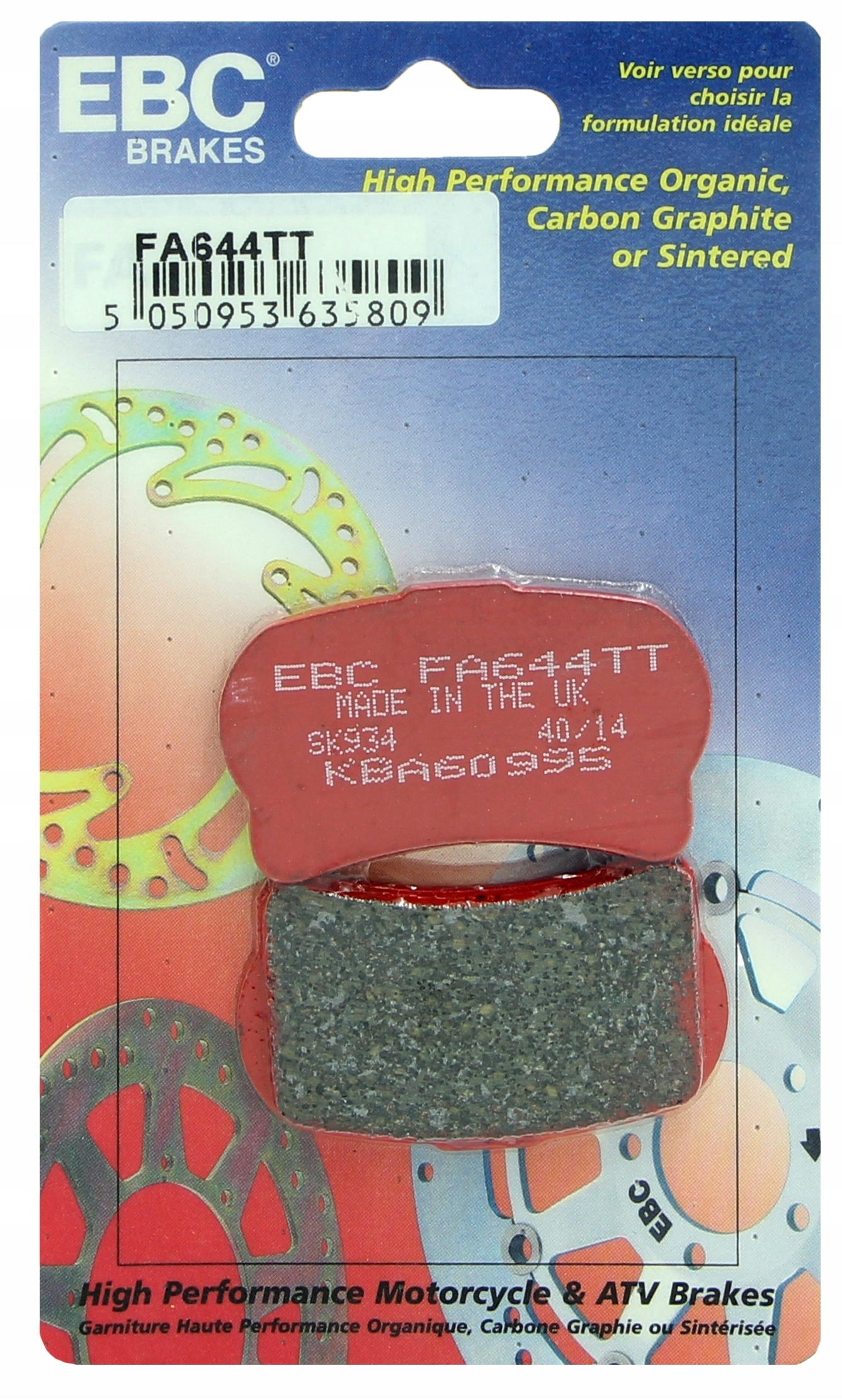 Brzdové Doštičky Ebc FA644TT