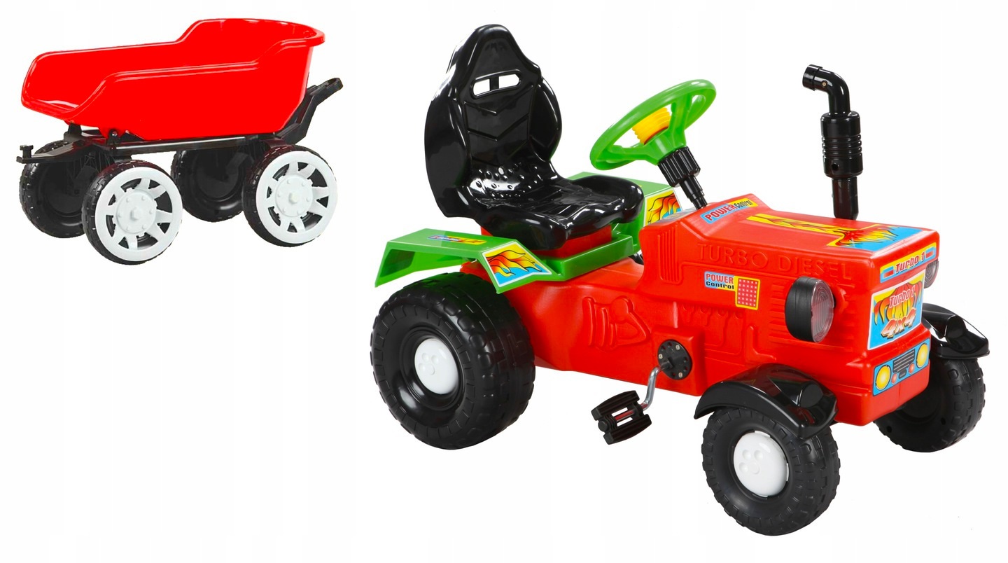 Super traktora na pedále s prívesom 3 farby !!!!