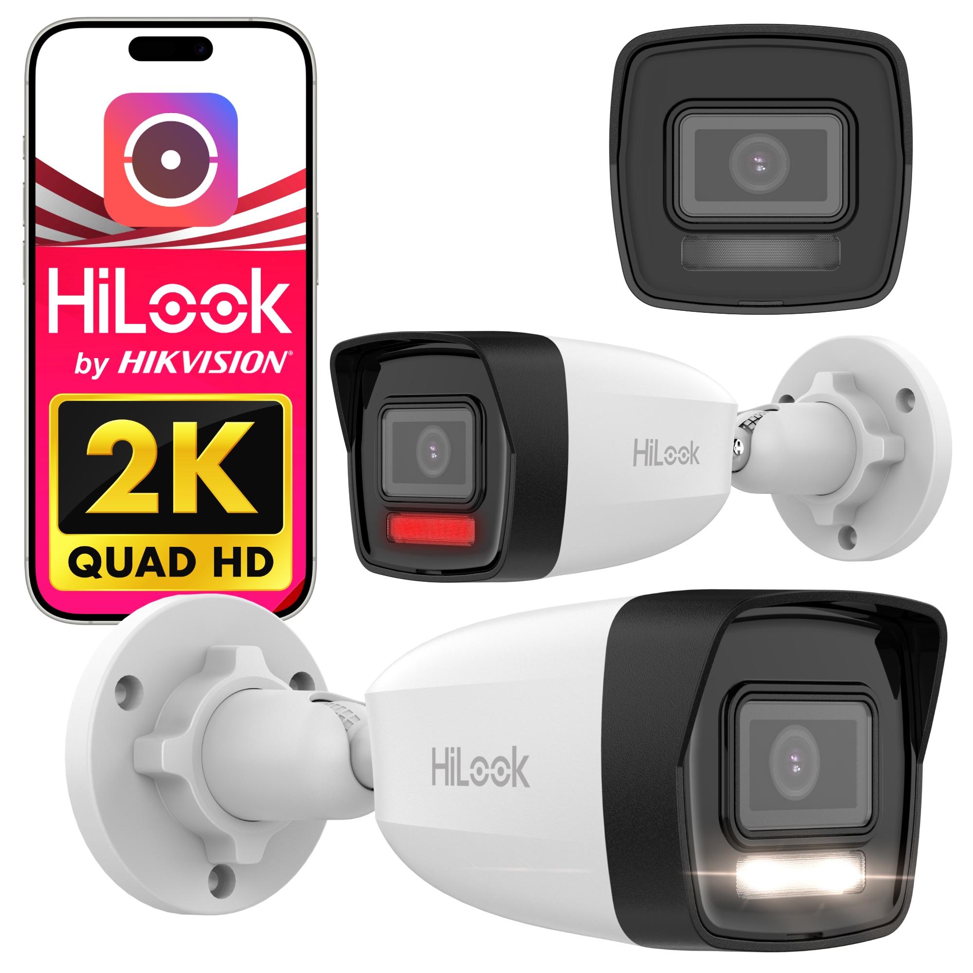 Kamera IPCAM-B4-30DL IR30m Led Aplikacja Detekcja Sylwetek Mikrofon