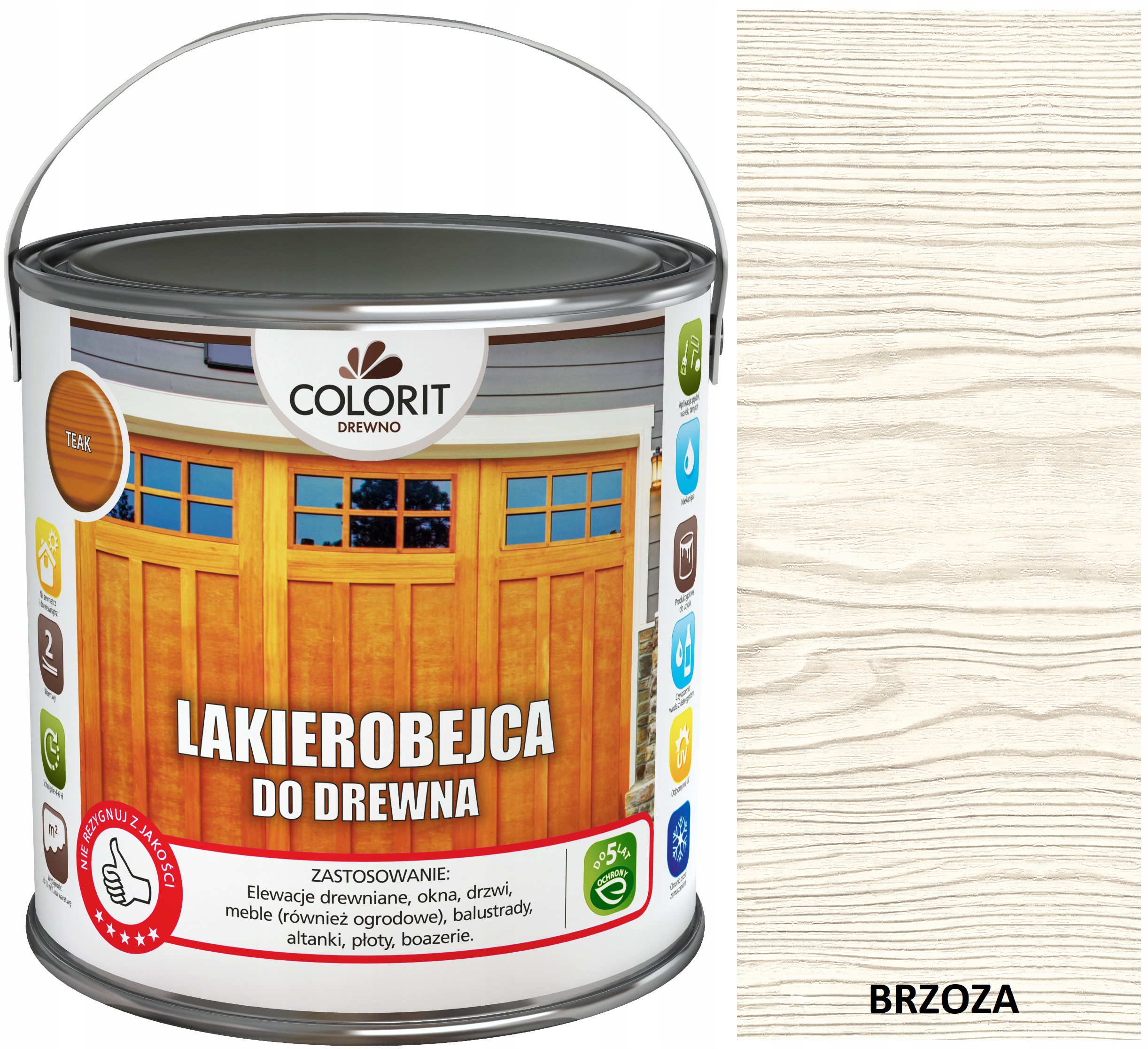 Colorit Lakierobejca Do Drewna 2,5L Brzoza