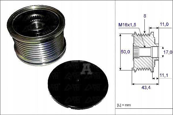 Ina Řemenice Alternátoru Mercedes OM642 W164 05