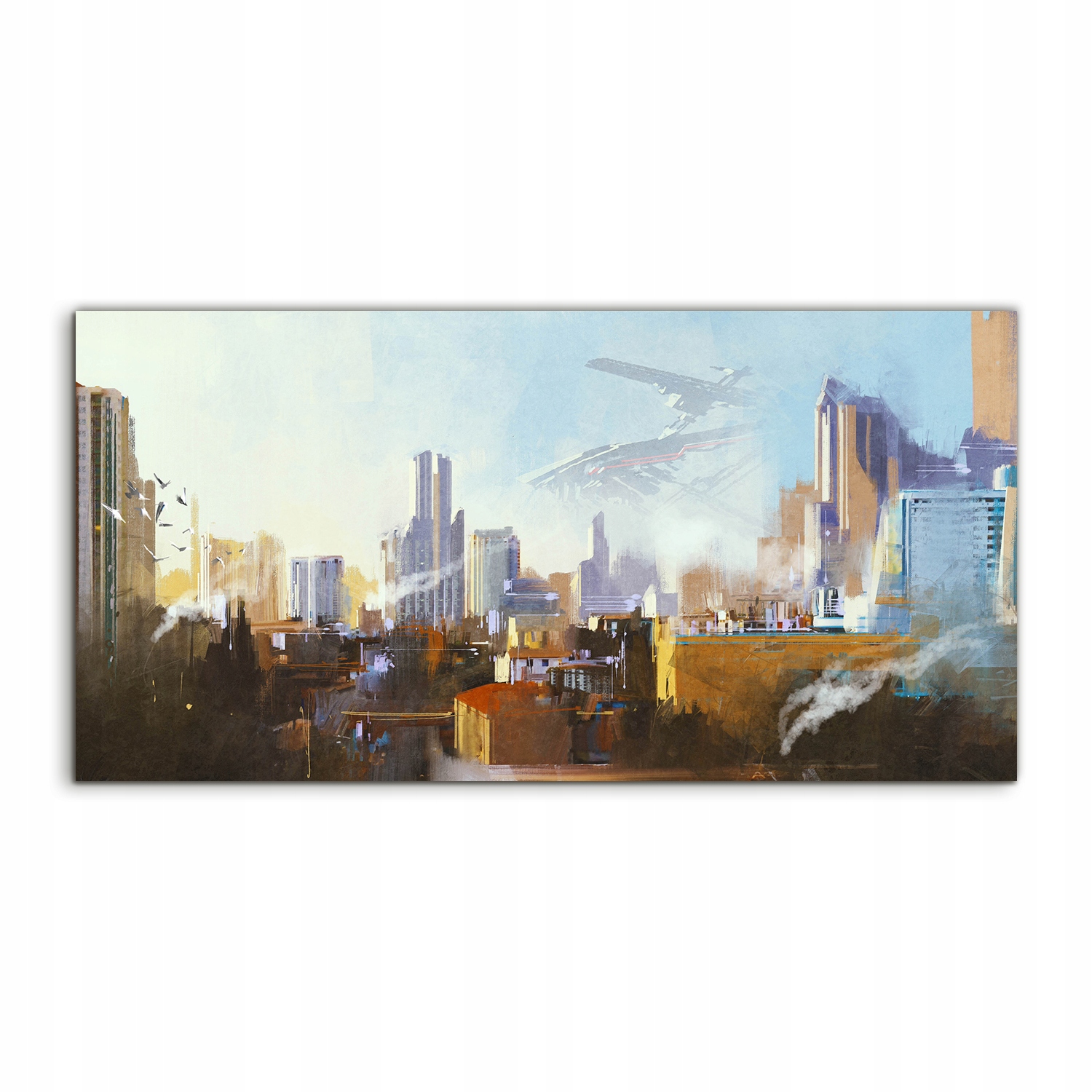 

Obraz 140x70 z grafiką Krajobraz Art SciFi wiszący