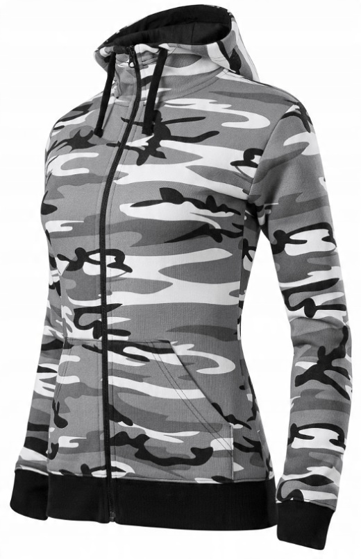 

Rozpinana Bluza Damska Z Kapturem moro Urban r.XXL