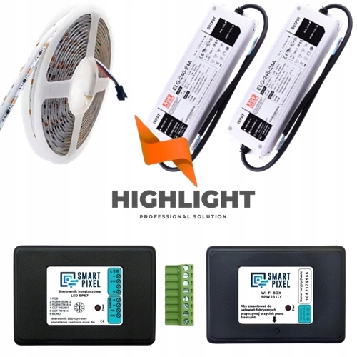 20 m Sada Led Rgb+cct 24V 20W SK6812 Digitálna chodba WiFI Aplikácia