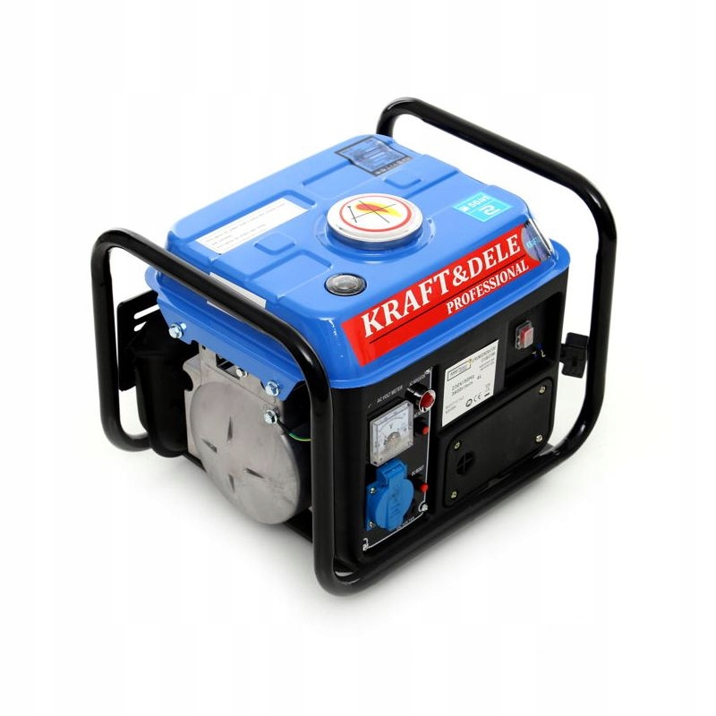 Agregat prądotwórczy jednofazowy Kraft&Dele 1200 W benzyna KD109 Niebieski