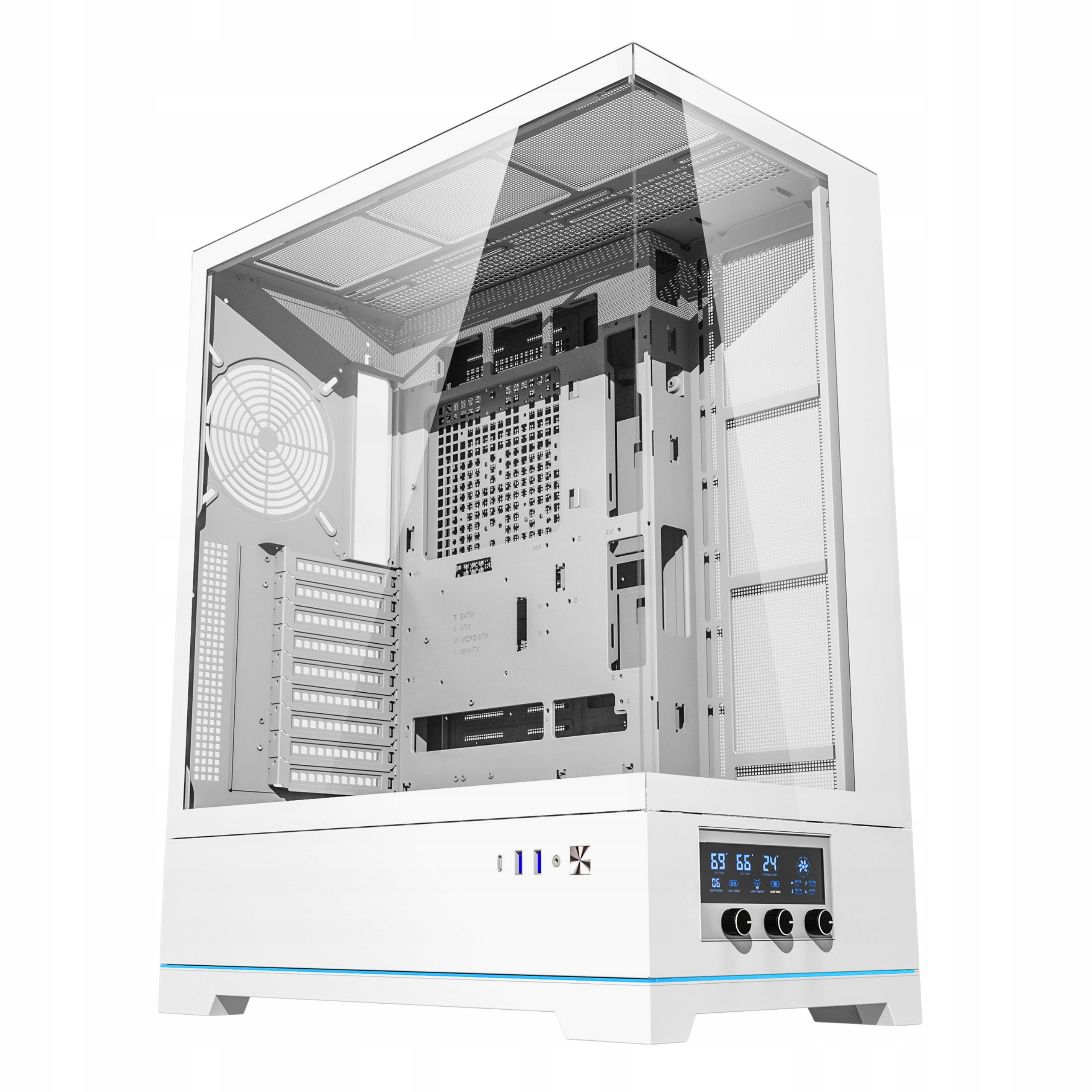 Herní počítačová Skříň darkFlash DY451L Big Tower Atx s Usb-c rozhraním