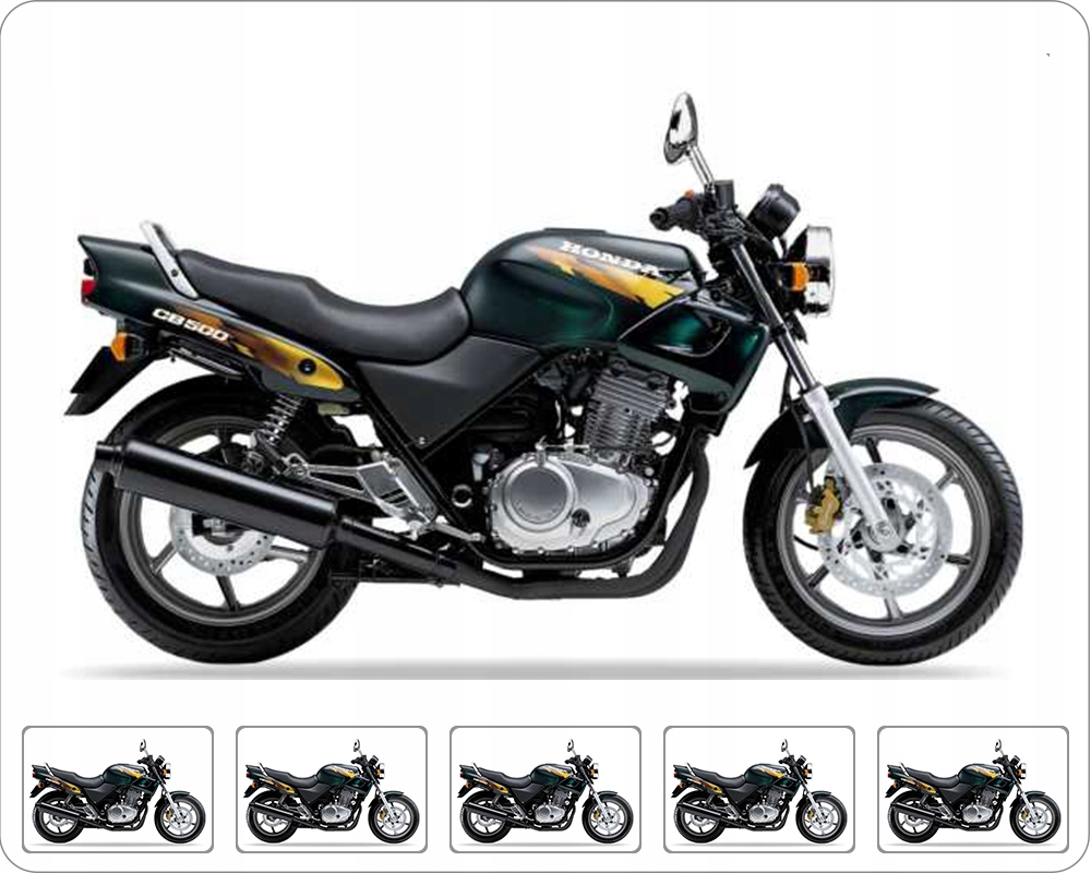Samolepky Na Motocykl Juula Pro Honda Cb 500 1996-1997 Zelená G142