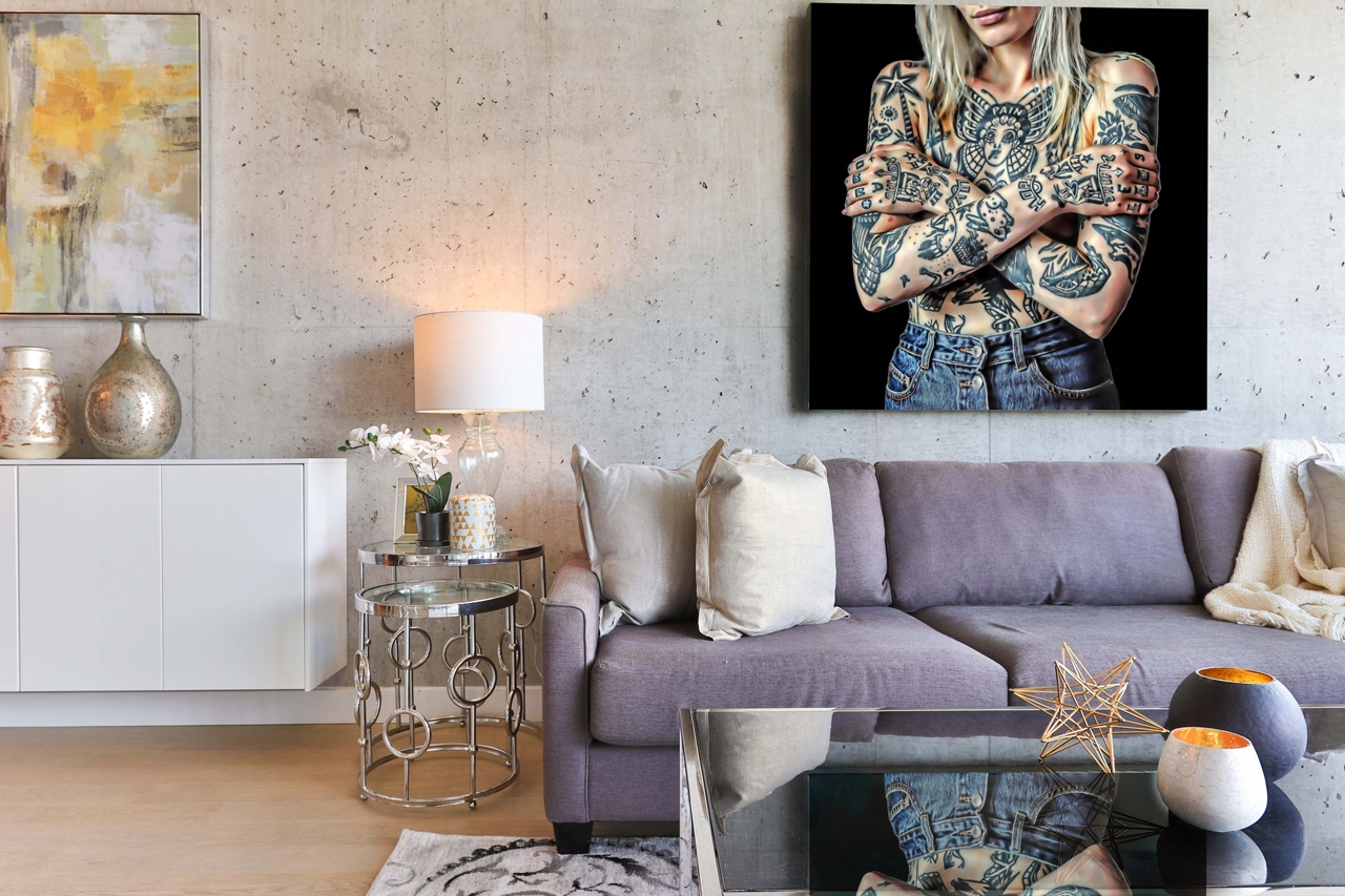 Obraz na płótnie Motywacyjny Siłownia Fit Women Szerokość produktu 50 cm