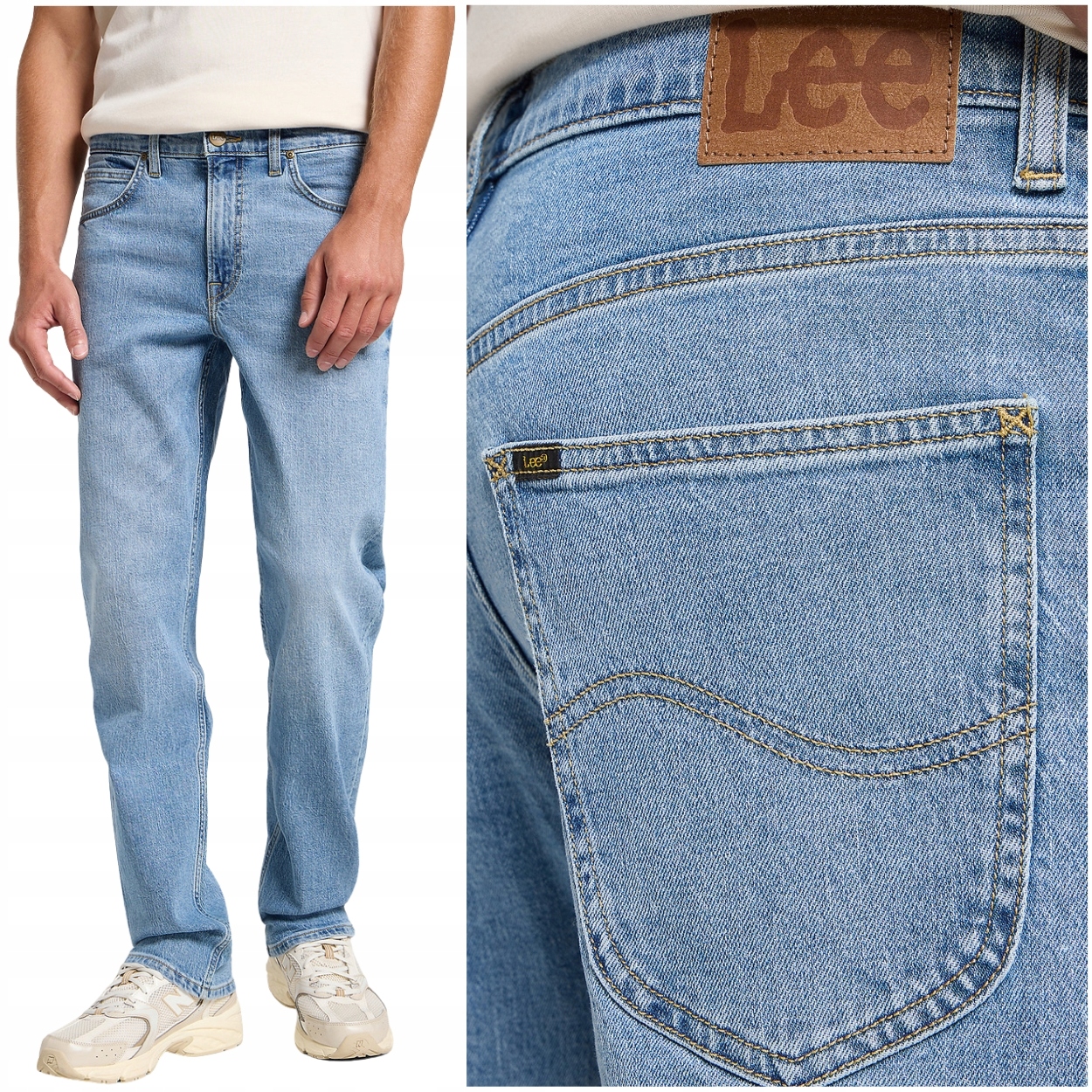 Lee Brooklyn straight Horizon klasické rovné džíny W40 L30