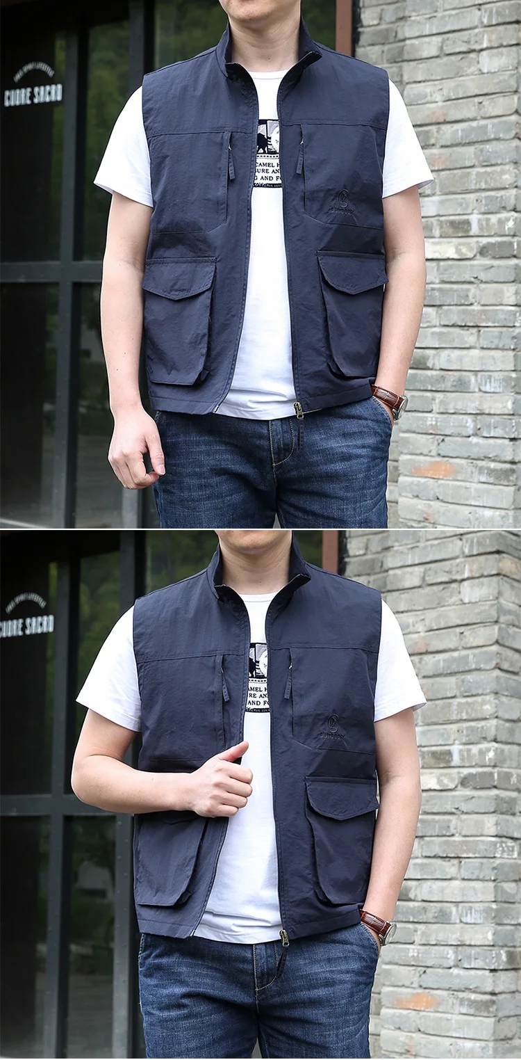 Spring and Autumn Outwear with Multiple Pockets Fi Linia regular