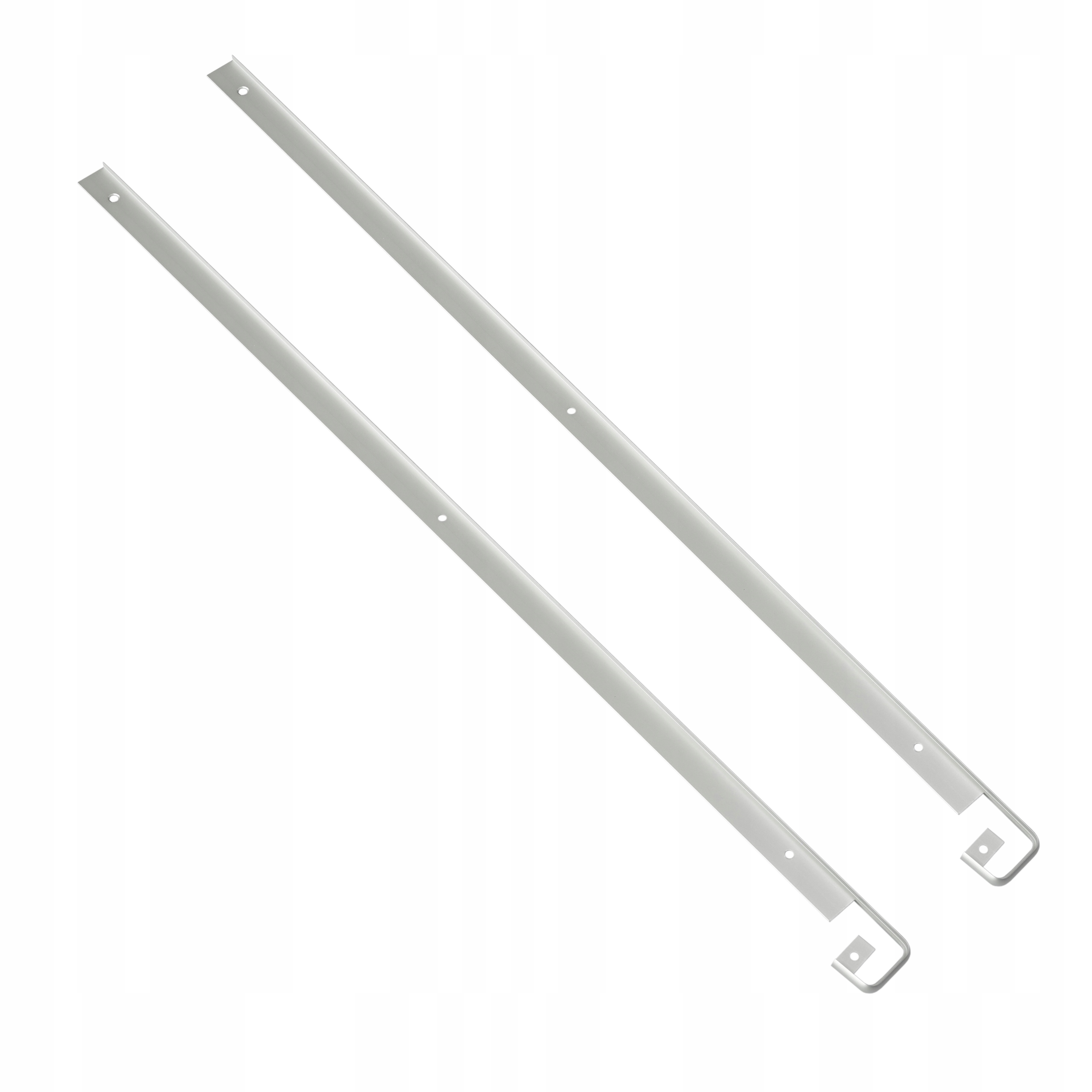 2 x Kuchyňská Lišta Na Desku Nábytková Štěrbinová K 28 Aluminium
