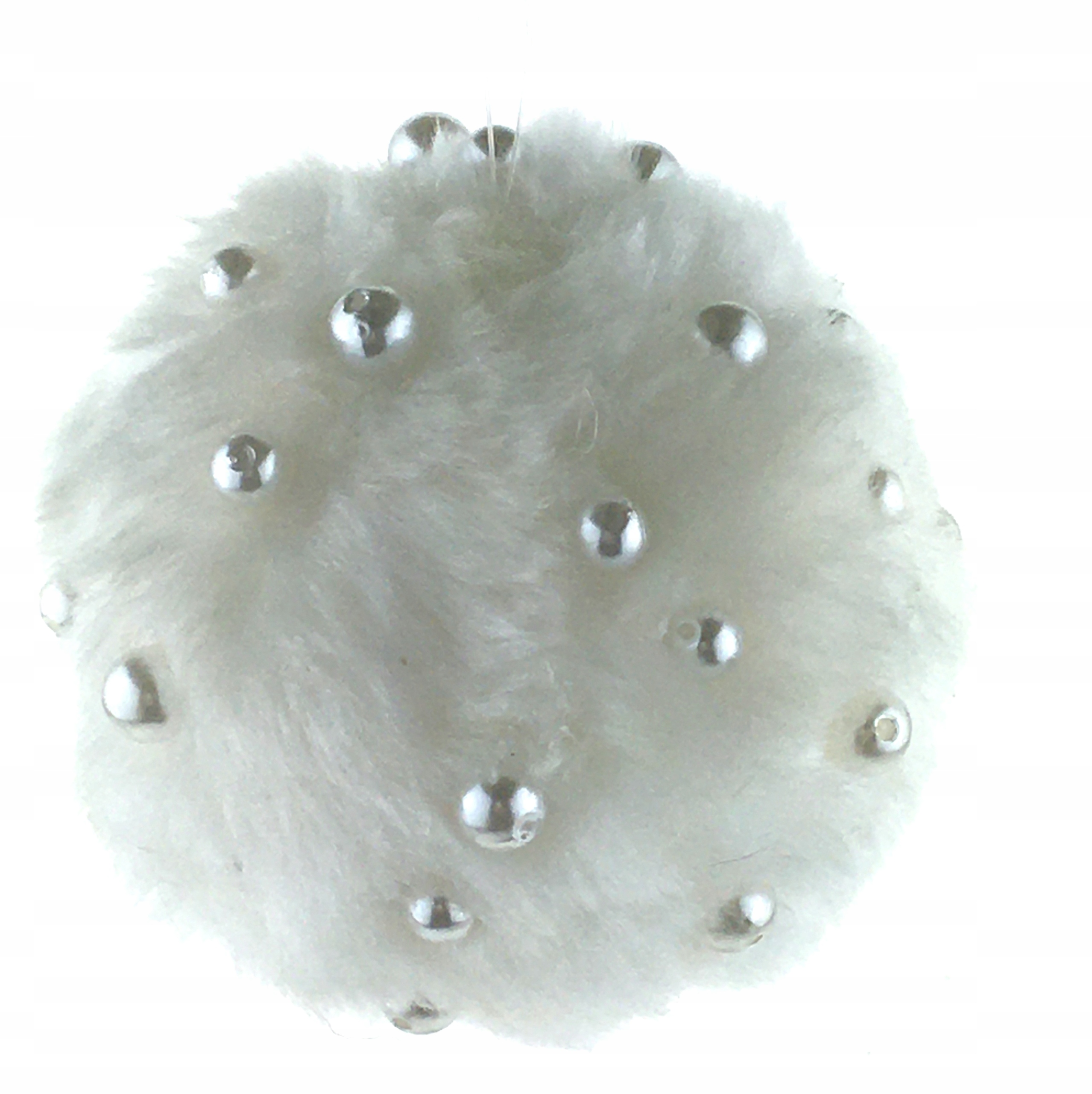 BOMBKA BIAŁA FUTERKO PEREŁKI 10 cm