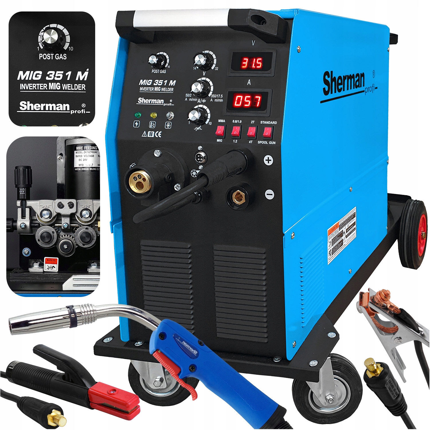 SPAWARKA migomat 4R MIG MAG 350A MMA IGBT 400V