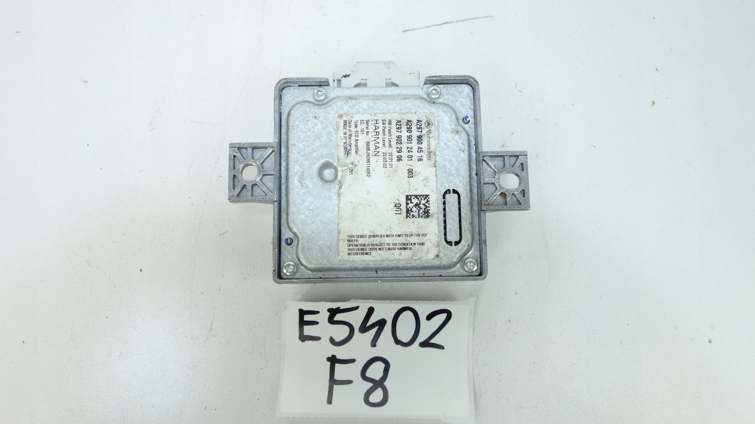 amplifier HARMAN MERCEDES EQS V297 2021- A2979004516