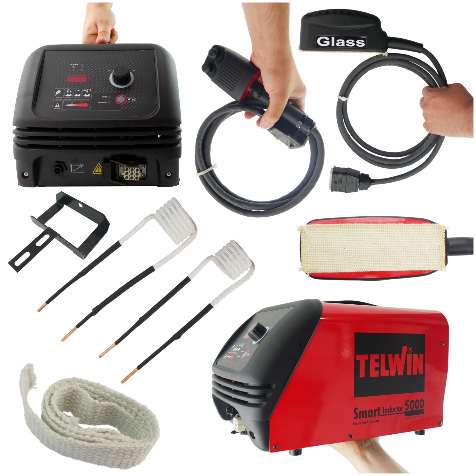 Indukční Ohřev matic automobilových skel Telwin 5000 Glass Genius