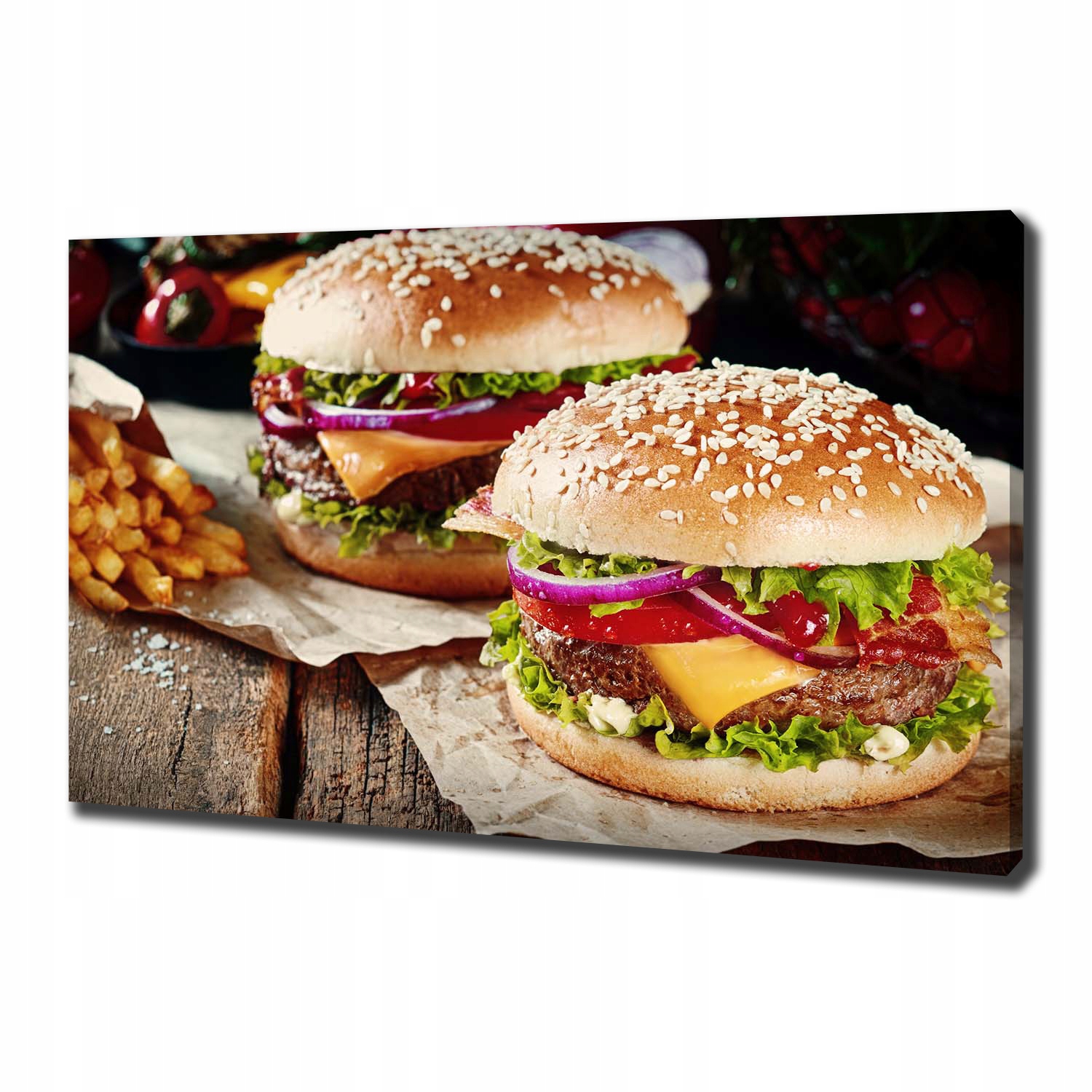 

Foto obraz canvas na ścianę Hamburgery 100x70 cm