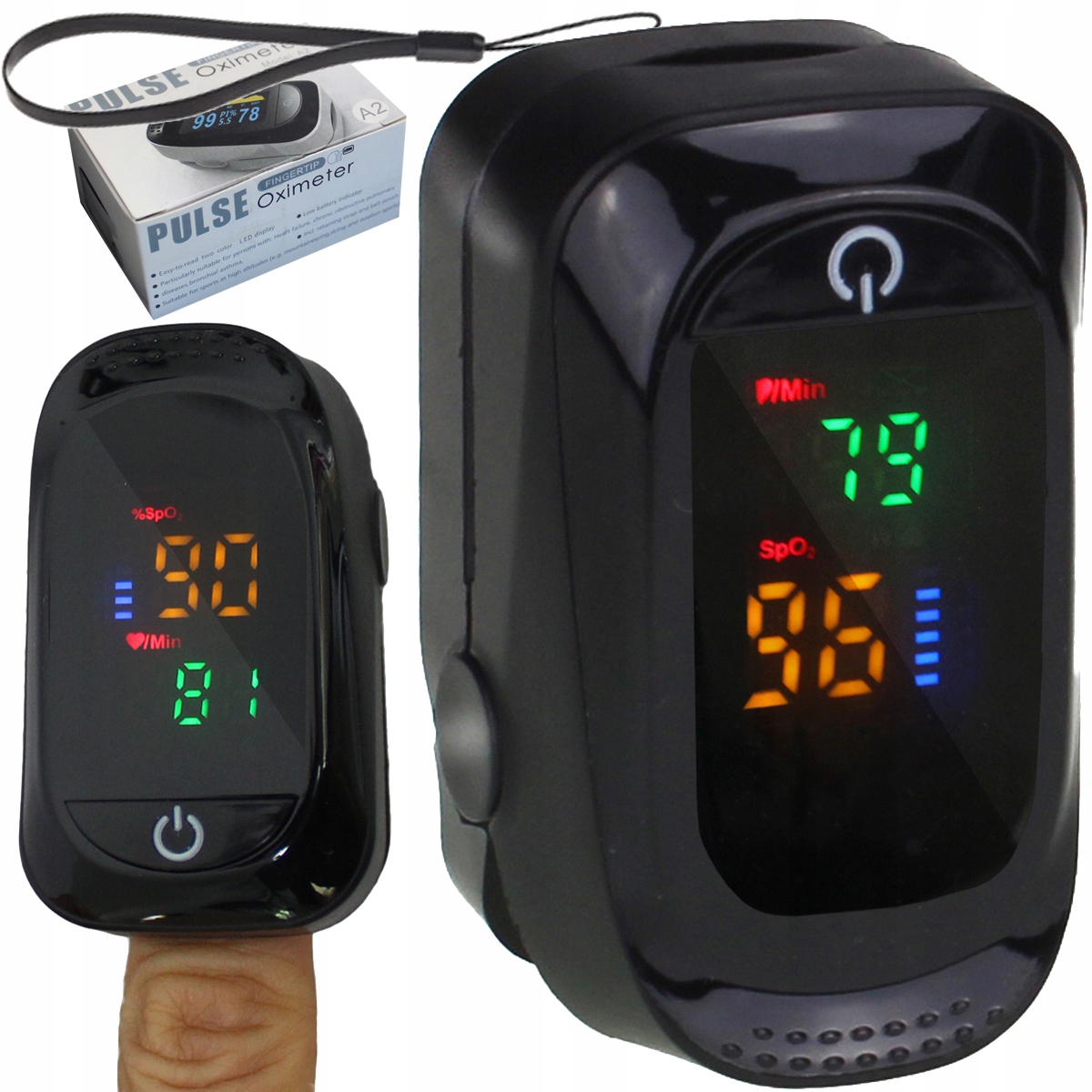 

Pulsoksymetr Medyczny Pulsometr Napalcowy Oled