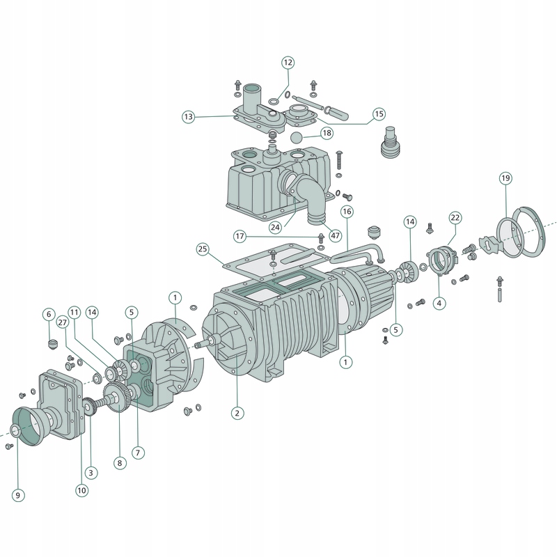 40540562 - Шестерня 52 зуба, м 2,5 40562