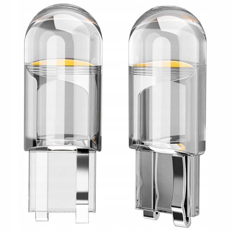 2x ŻARÓWKA LED W5W 5W5 12V HPC KRYSTALICZNA SFERA 360° LEDOWA TRANSPARENTNA