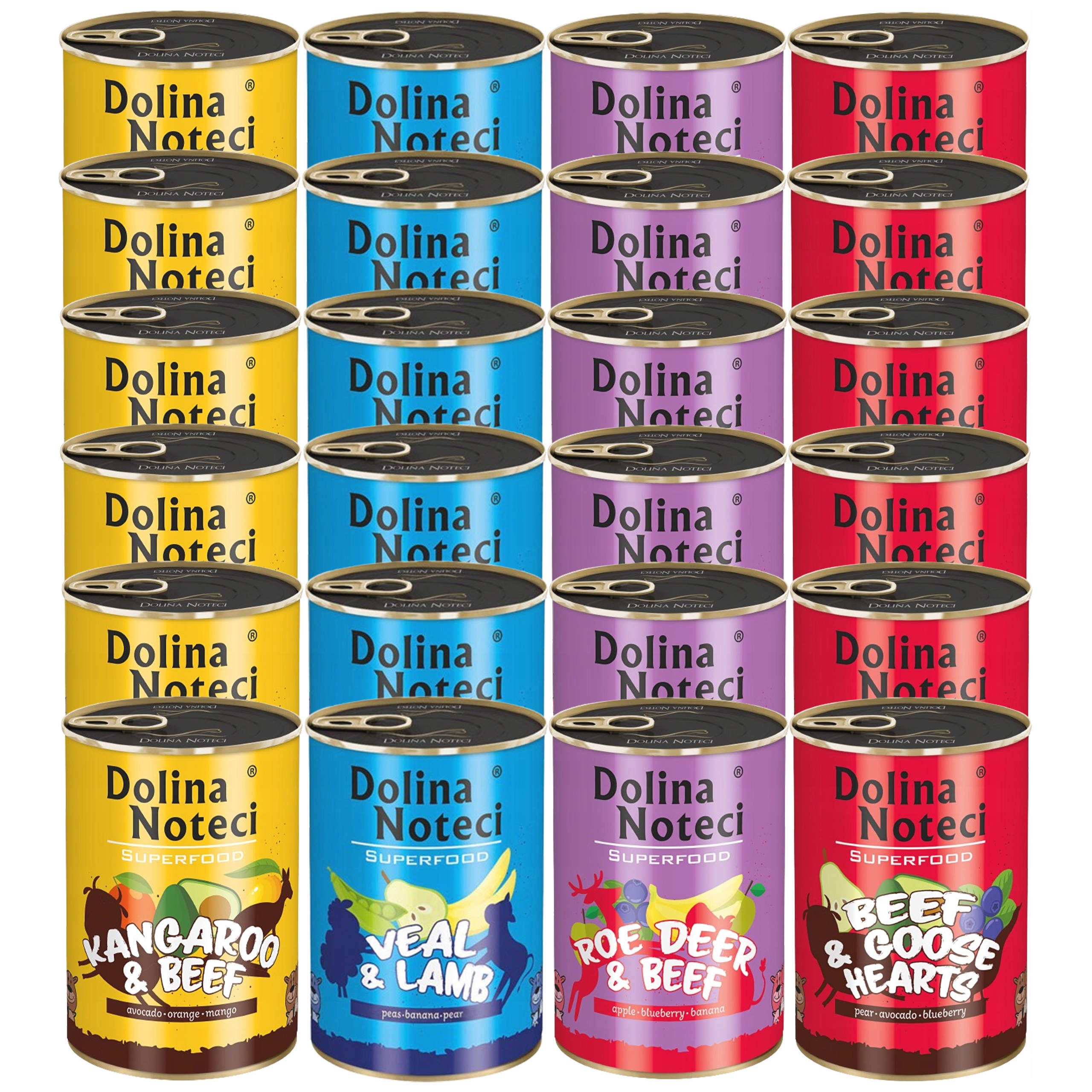 Dolina Noteci Superfood Krmivo mokré pro psa mix chutí 24 x 400 g