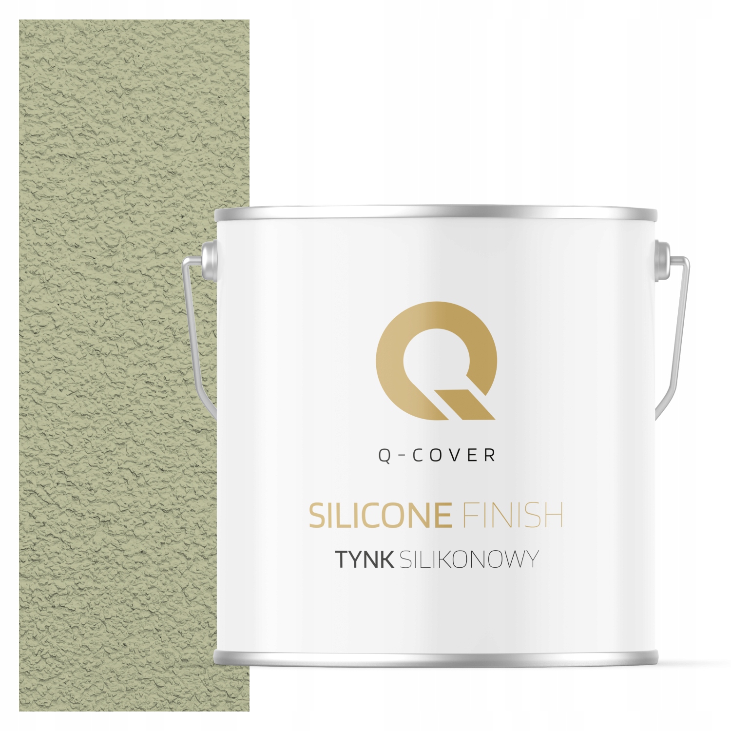 Silikonová Fasádní Omítka Zelená Světlá F483 7 Kg Beránek Granulace 1.0 mm