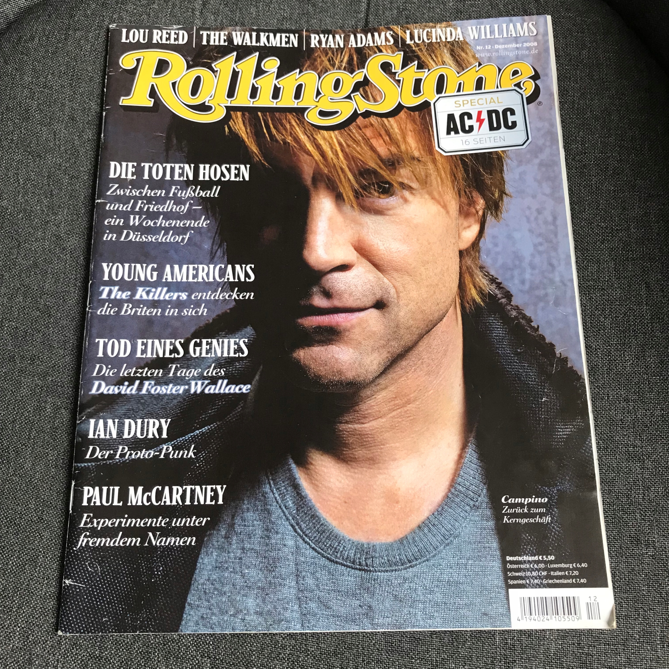 ROLLINGSTONE 12/08 AC/DC DIE TOTEN HOSE MCCARTNEY