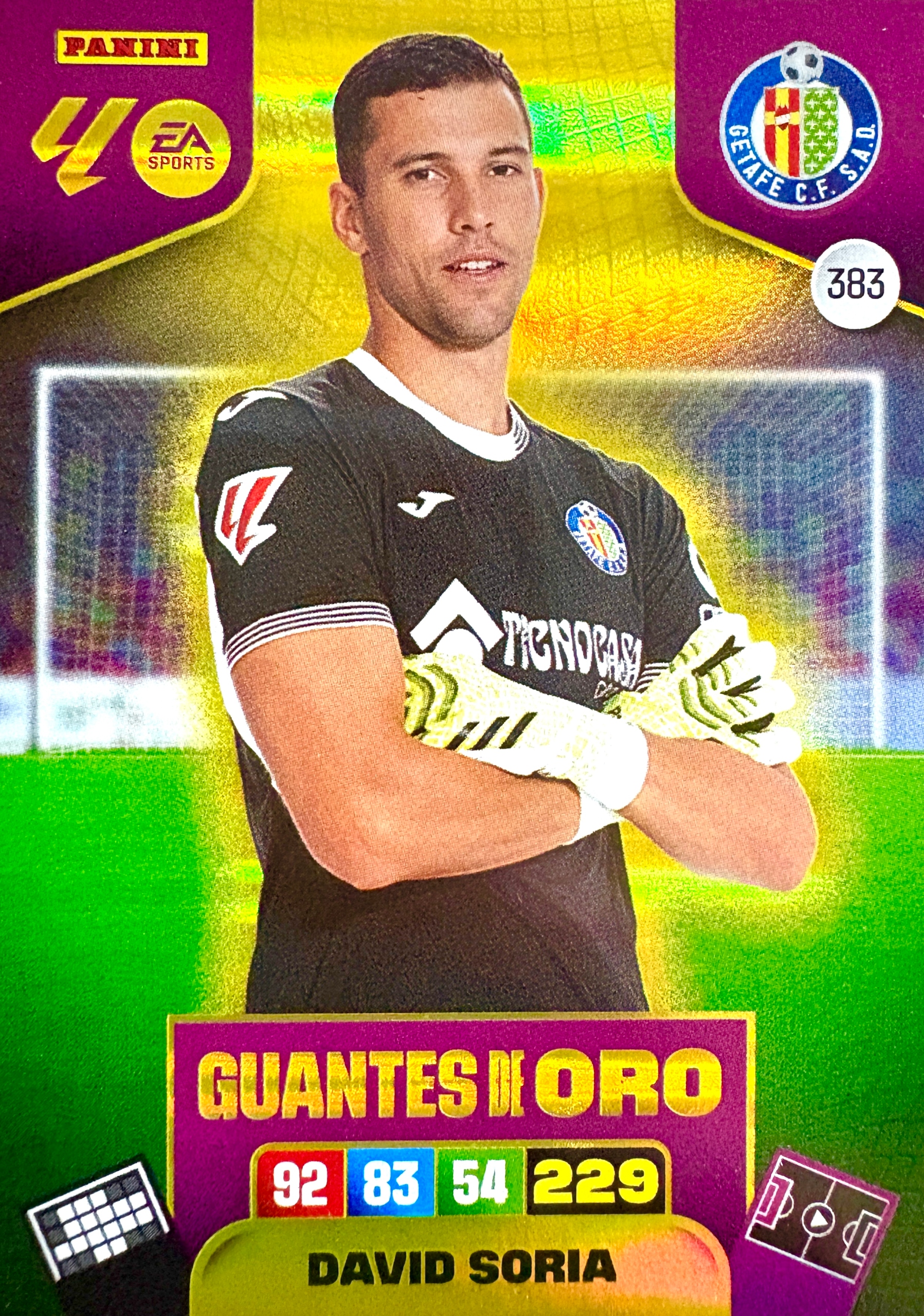 La Liga hiszpańska 2025-26 2026 Guantes De Oro 383 David Soria Getafe