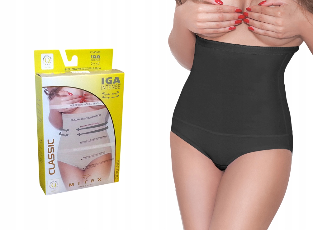 

figi Mitex Iga Intense czarne , bawełna , S