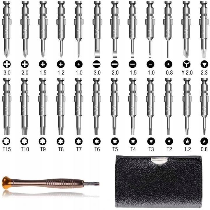 PRECYZYJNYCH ŚRUBOKRĘTÓW WKRĘTAKI TORX precyzyjne Liczba elementów zestawy