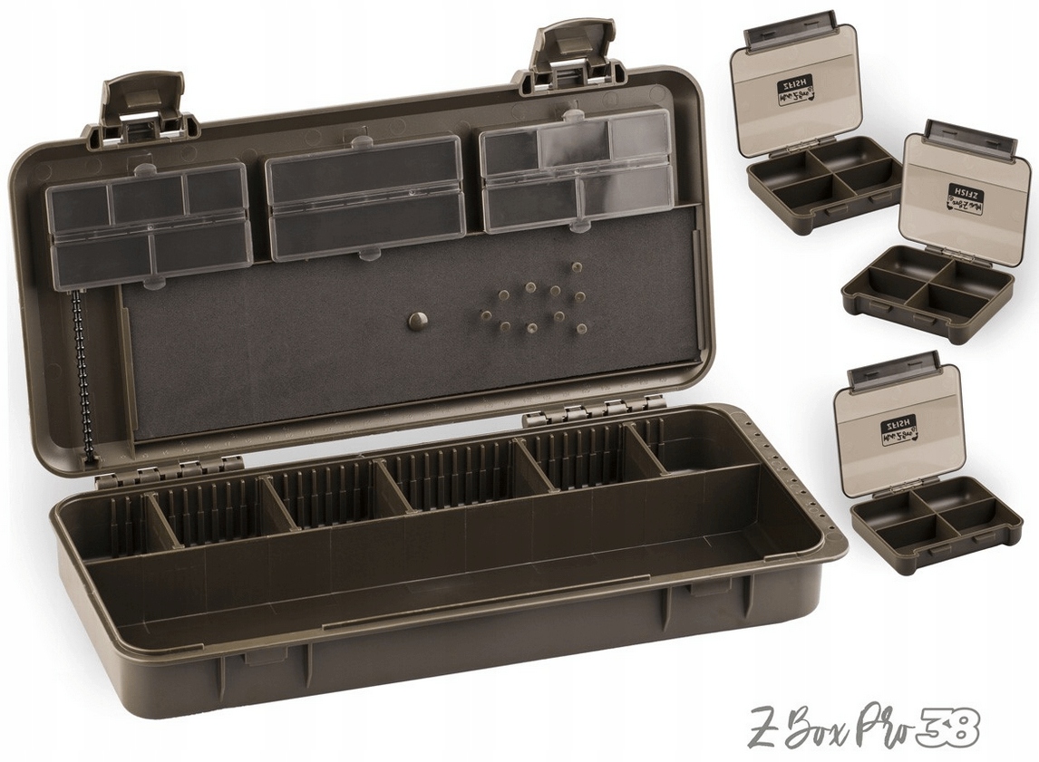 Krabička na příslušenství pro kapry, organizér ZFish Z-Box Pro 38 4v1