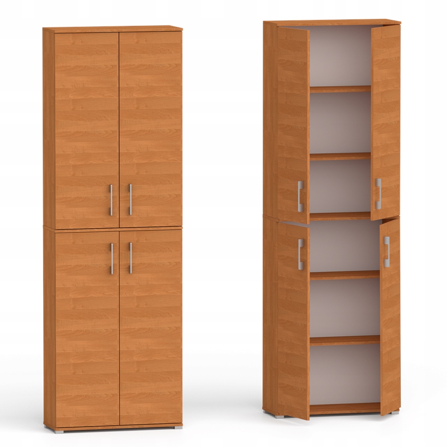 Szafa Biurowa Pola 4 drzwi 80 x 215 x 32 cm Olcha