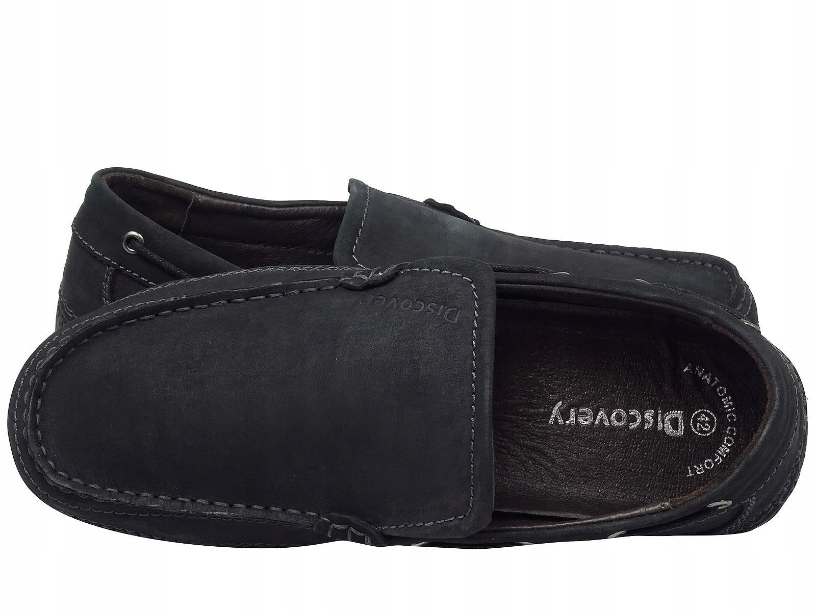 -60% MOKASYNY WSUWANE SKÓRZANE PÓŁBUTY BUTY MĘSKIE Oryginalne opakowanie producenta pudełko