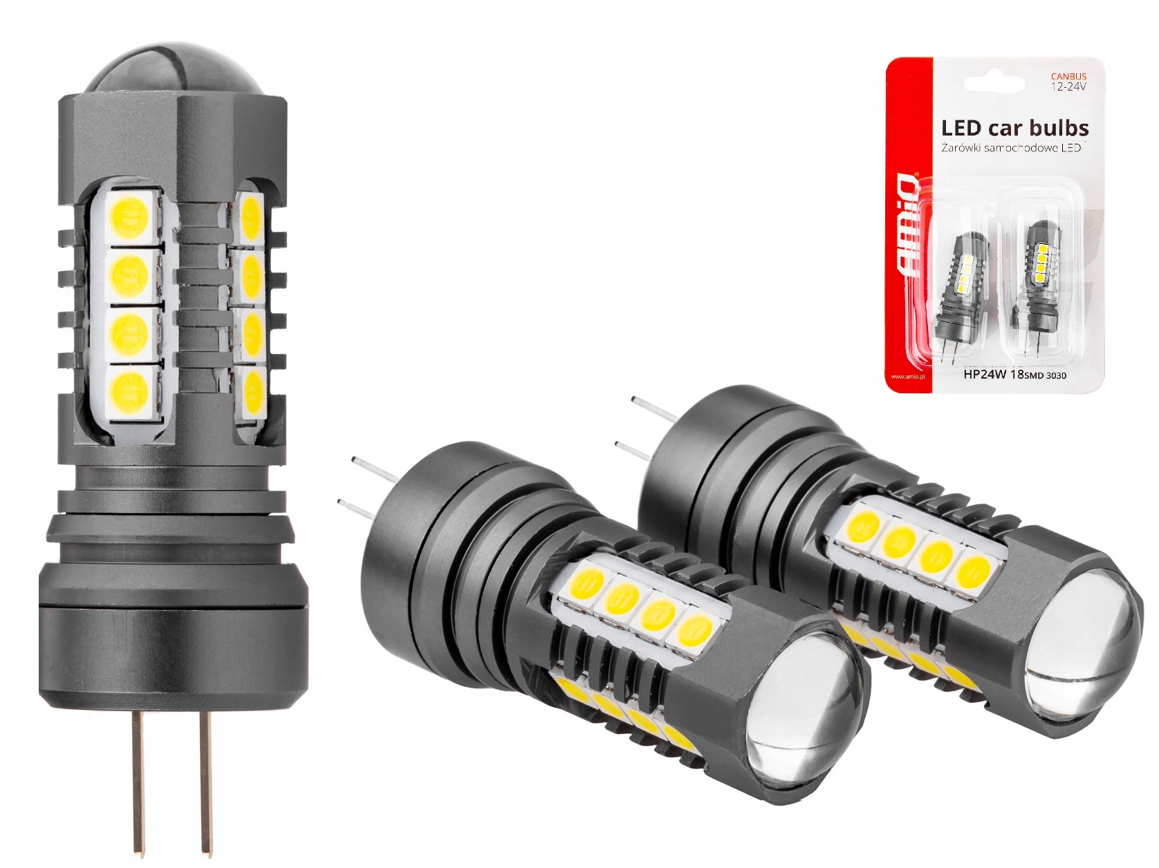 HP24W LED żarówki CANBUS dzienne DRL CITROEN ALFA 5903293028032 za 59 ...